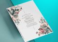 (Free Editable PDF) Whimsical Floral And Greenery Wedding Invitation Templates