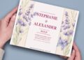 (Free Editable PDF) Blossoming Lavender Wedding Invitation Templates D