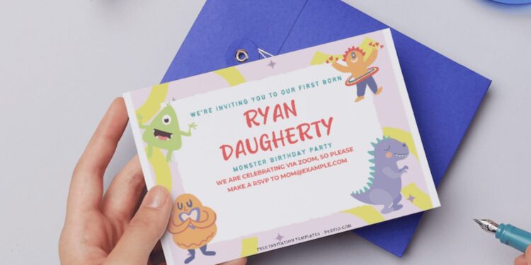 (Free Editable PDF) Cute And Friendly Beast Birthday Invitation Templates D