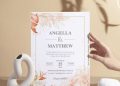 (Free Editable PDF) Botanical Lush Greenery Wedding Invitation Templates