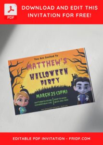 (Free Editable PDF) Howling Super Monsters Birthday Invitation Templates E