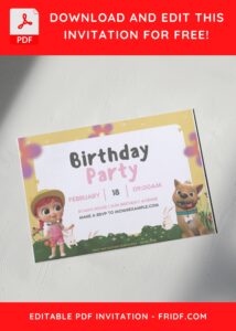 (Free Editable PDF) Cocomelon Playground Birthday Invitation Templates E