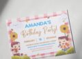 (Free Editable PDF) Playful Playground Kids Birthday Invitation Templates E