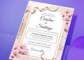 (Free Editable PDF) Eternal Blossom Wedding Invitation Templates G