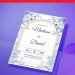 (Free Editable PDF) Enchanting Aqua Blue Floral Wedding Invitation Templates D