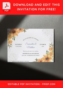 (Free Editable PDF) Delicate Spring Pansy Flower Wedding Invitation Templates F