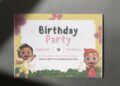 (Free Editable PDF) Cocomelon Playground Birthday Invitation Templates F