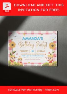(Free Editable PDF) Playful Playground Kids Birthday Invitation Templates F