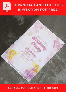 (Free Editable PDF) Dreamy Fairytale Birthday Invitation Templates D