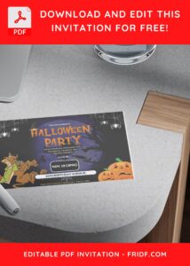 (Free Editable PDF) Scooby Doo And Friends Birthday Invitation Templates E