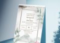 (Free Editable PDF) Beloved Nature Wedding Invitation Templates