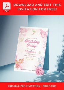 (Free Editable PDF) Dreamy Fairytale Birthday Invitation Templates C