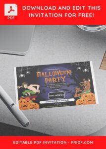 (Free Editable PDF) Scooby Doo And Friends Birthday Invitation Templates F