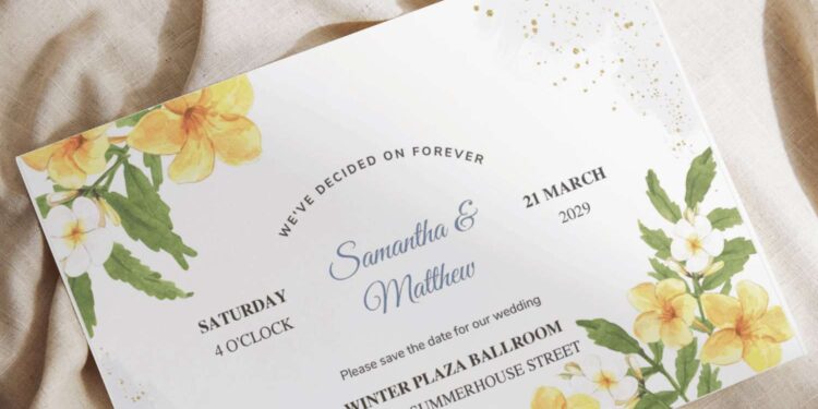 (Free Editable PDF) Delicate Spring Pansy Flower Wedding Invitation Templates I