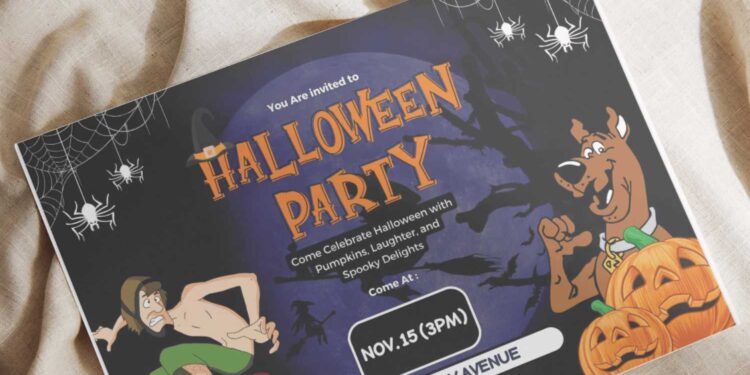 (Free Editable PDF) Scooby Doo And Friends Birthday Invitation Templates G