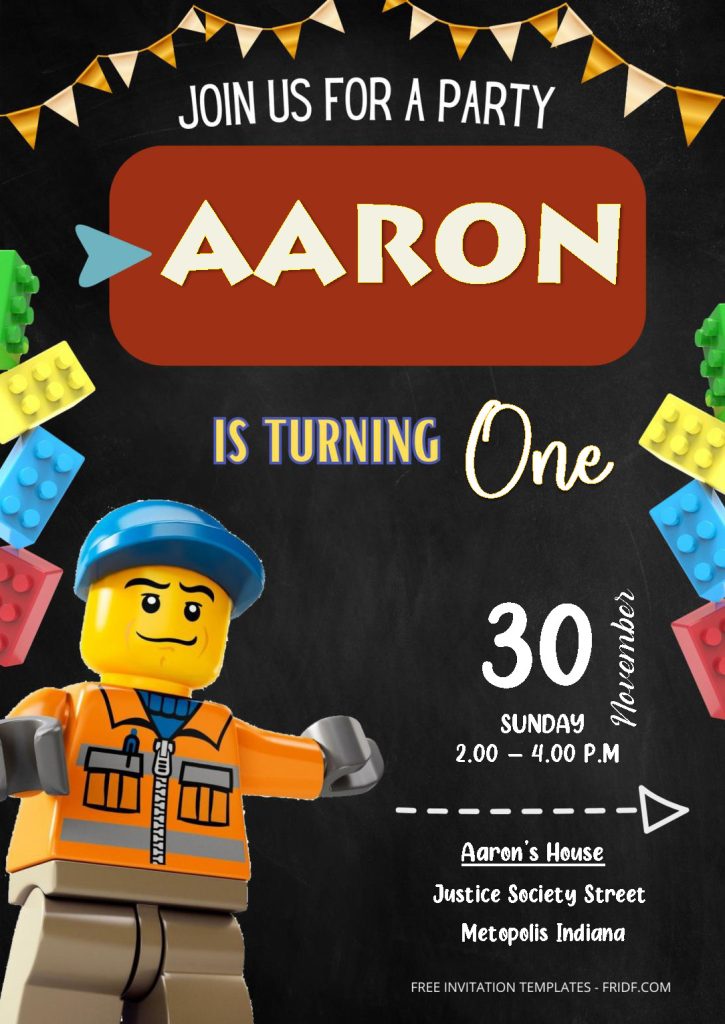 Free Editable Word - Build the Lego Birthday Invitation Templates ...