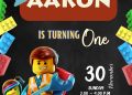 Free Editable Word - Build the Lego Birthday Invitation Templates
