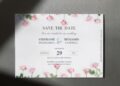 (Free Editable PDF) Pristine Botanical Wedding Invitation Templates D