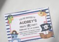 (Free Editable PDF) Ahoy Pirate Birthday Invitation Templates E