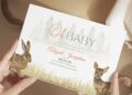 (Free Editable PDF) Oh Baby Woodland Animals Birthday Invitation Templates E