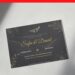 (Free Editable PDF) Romantic Glitter Gold Floral Wedding Invitation Templates