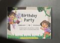 (Free Editable PDF) Dora The Explorer Birthday Invitation Templates F