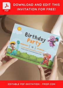 (Free Editable PDF) Colorful Dino Ranch Fiesta Birthday Invitation Templates G