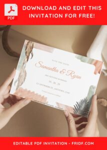 (Free Editable PDF) Bohemian Macrame Wedding Invitation Templates A