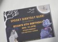(Free Editable PDF) Spooktacular Disney Vampirina Birthday Invitation Templates G