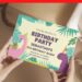 (Free Editable PDF) Colorful Greenery Dinosaur Birthday Invitation Templates G