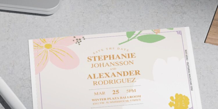 (Free Editable PDF) Alluring Botanical Garden Wedding Invitation Templates