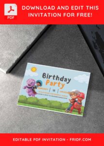 (Free Editable PDF) Colorful Dino Ranch Fiesta Birthday Invitation Templates H