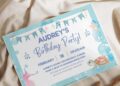 (Free Editable PDF) Watercolor Under The Sea Birthday Invitation Templates I