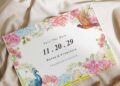 (Free Editable PDF) Floral Love Bird Wedding Invitation Templates I