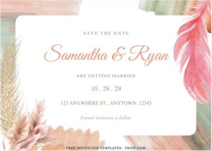 (Free Editable PDF) Bohemian Macrame Wedding Invitation Templates D
