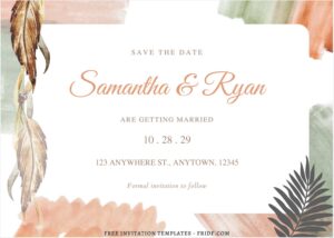 (Free Editable PDF) Bohemian Macrame Wedding Invitation Templates E