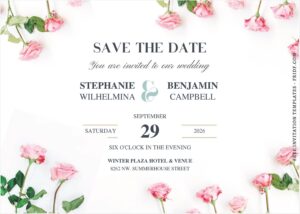 (Free Editable PDF) Pristine Botanical Wedding Invitation Templates A