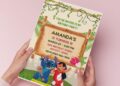 (Free Editable PDF) Lilo & Stitch Luau Birthday Invitation Templates H