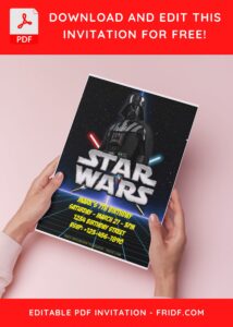 (Free Editable PDF) Epic Stormtrooper Star Wars Birthday Invitation Templates D
