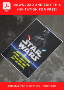 (Free Editable PDF) Epic Stormtrooper Star Wars Birthday Invitation Templates E