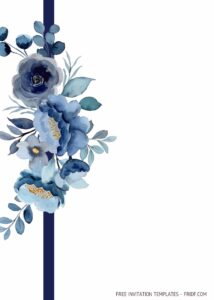 FREE 7+ Blue Rose Wedding Invitation Templates