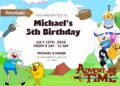 FREE Adventure Time Go! Birthday Invitation Templates