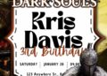 FREE Editable Dark Souls Birthday Invitation