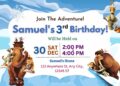 FREE Ice Age Birthday Invitation Templates