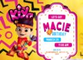 FREE Editable Kiya & the Kimoja Heroes Birthday Invitation