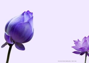 FREE Purple Lotus Wedding Invitation Templates