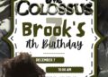 FREE Editable Shadow of the Colossus Birthday Invitation
