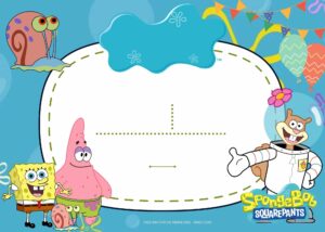FREE SpongeBob SquarePants Birthday Invitation Templates
