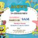 FREE Spongebob Squarepants Birthday Invitation Templates