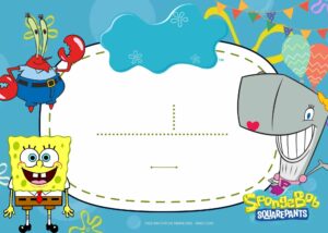 FREE SpongeBob SquarePants Birthday Invitation Templates